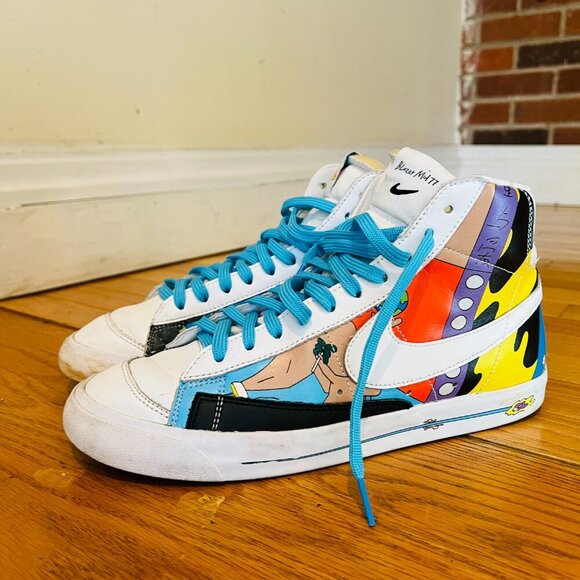 Size 9.5 - Nike Blazer Mid 77 Flyleather x Ruohan Wang - Picture 7 of 16